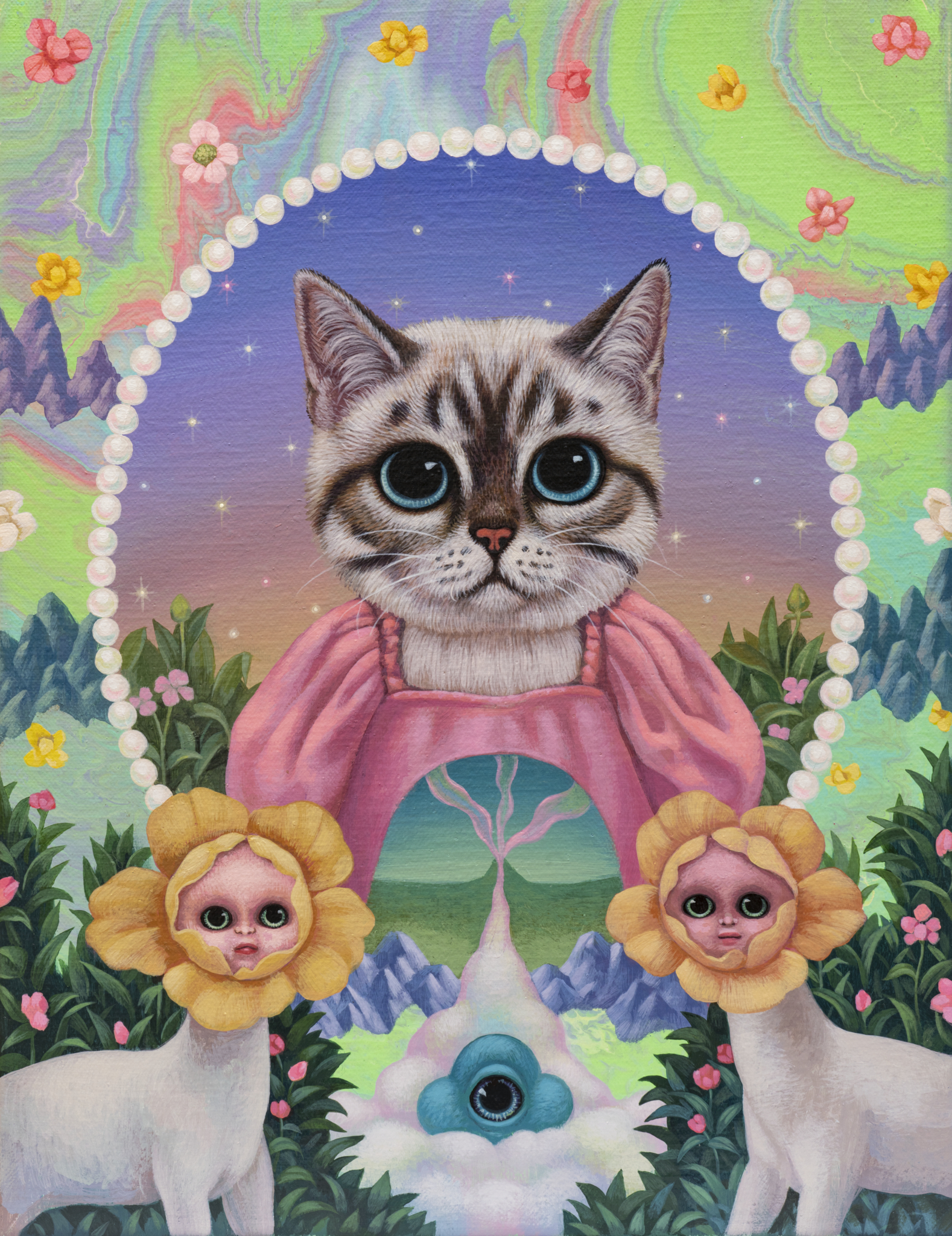 穿粉紅洋裝的貓 Cat in a Pink Dress