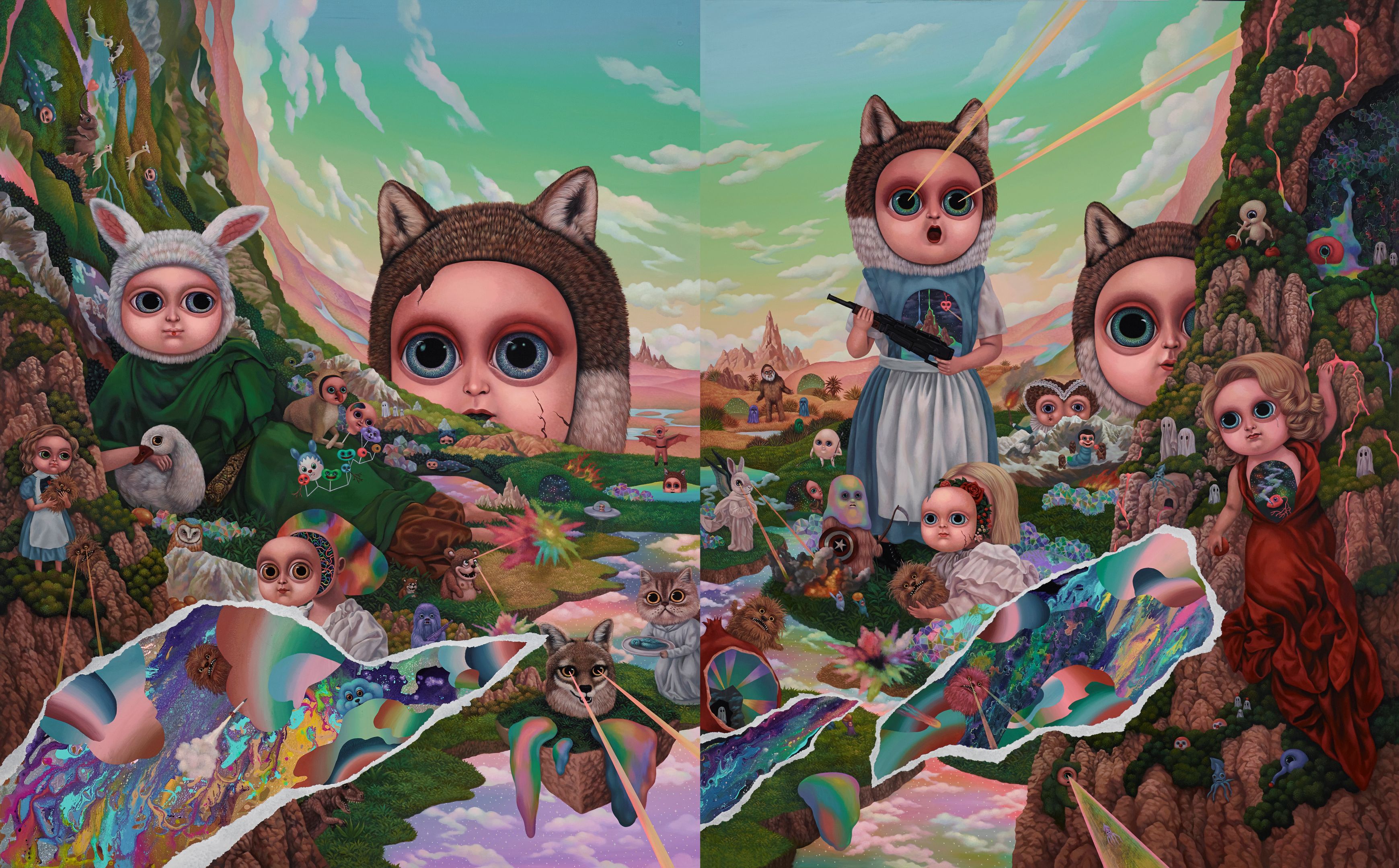 貓貓谷的躲藏_壓克力